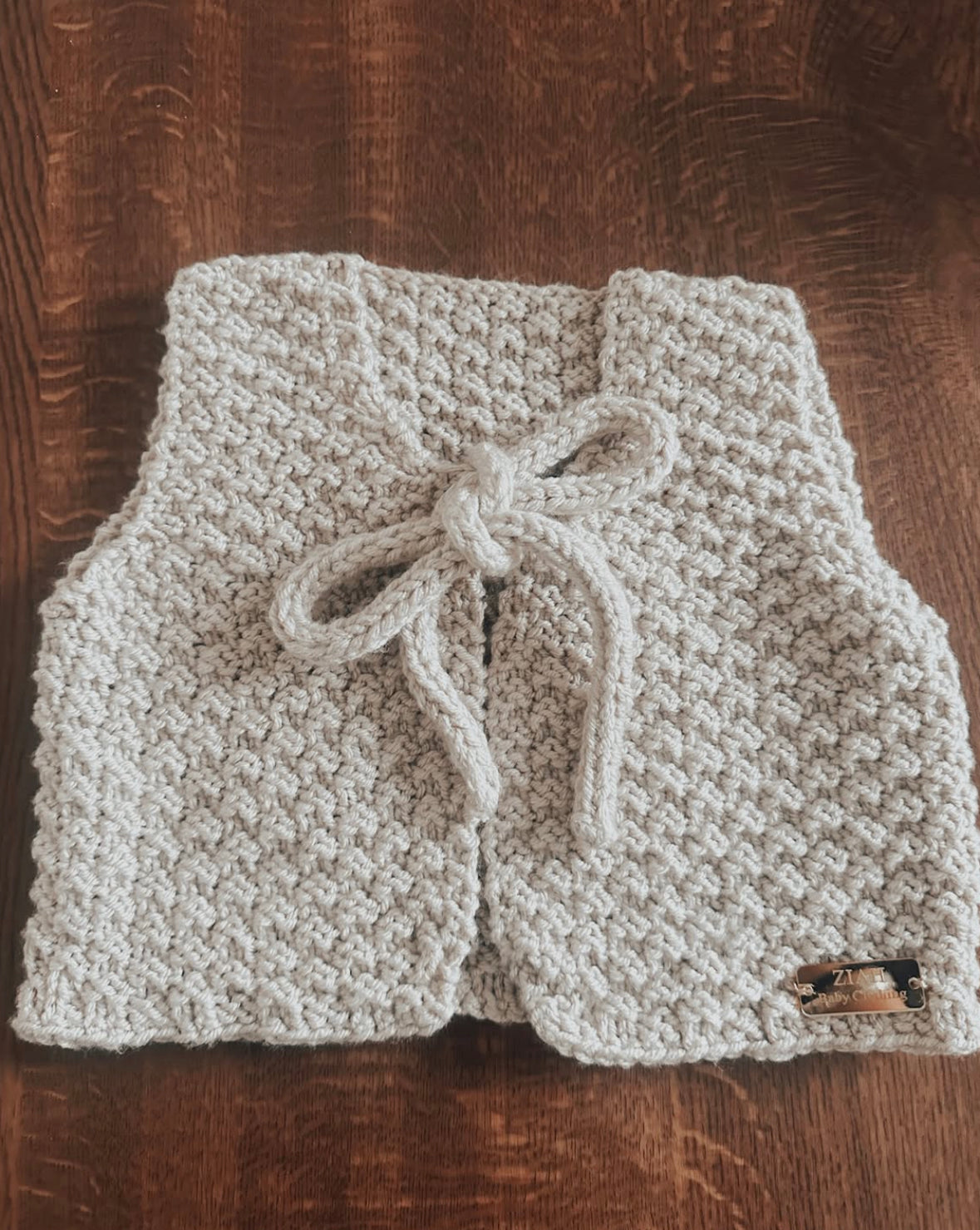 (Larger Sizes) The Ziah Moss Stitch Waistcoat