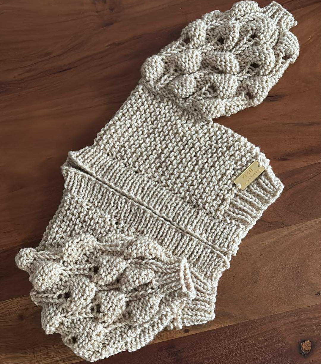 Open Bubble Sleeve Cardigan