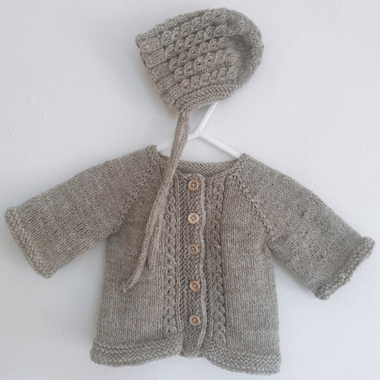 The Old Taupe Knit Ziah Set