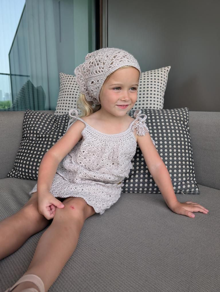 (0-4 Years)The Ziah Scallop Detailed Dress